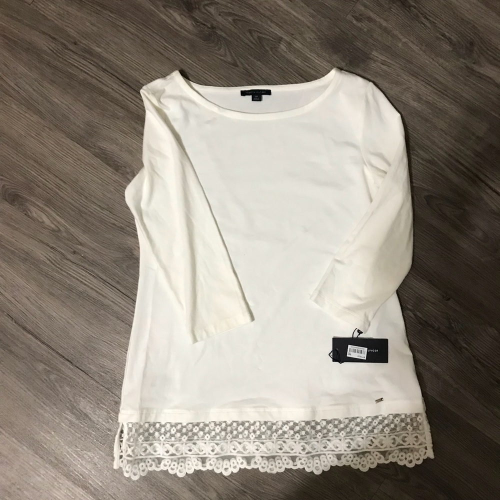 NWT Tommy Hilfiger white shirt size small